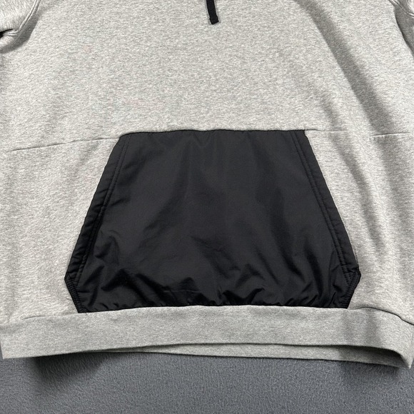 Nike Hoodie Mens XL Gray Short Sleeve Fleece Pullover Swoosh Logo 807410-063 - Picture 2 of 16